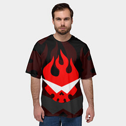 Футболка оверсайз мужская GURREN LAGANN LOGO SYMBOL, цвет: 3D-принт — фото 2