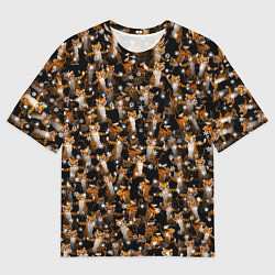 Мужская футболка оверсайз Тигры пляшут Новый Год