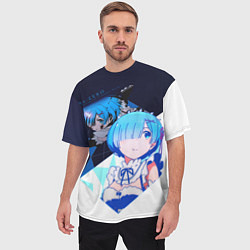 Футболка оверсайз мужская Rem Re:zero, цвет: 3D-принт — фото 2