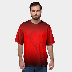 Футболка оверсайз мужская Спартак Гладиатор Red Theme, цвет: 3D-принт — фото 2