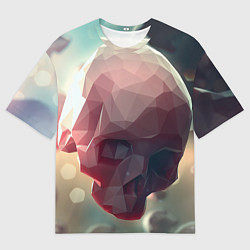 Мужская футболка оверсайз Геометрические Черепа