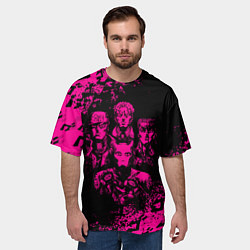 Футболка оверсайз мужская JOJO BIZARRE ADVENTURE ПЕРСОНАЖИ, цвет: 3D-принт — фото 2