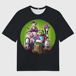 Футболка оверсайз мужская Семейка Аддамс - Горящий Тур, цвет: 3D-принт