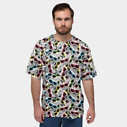 Футболка оверсайз мужская Модные Собачки, цвет: 3D-принт — фото 2