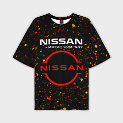 Мужская футболка оверсайз NISSAN - Брызги