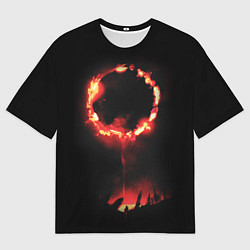 Футболка оверсайз мужская DARK SOULS PRAISE THE SUN, цвет: 3D-принт