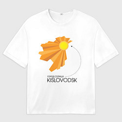 Футболка оверсайз мужская Я люблю Кисловодск, цвет: 3D-принт