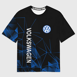 Футболка оверсайз мужская Volkswagen, Фольцваген Геометрия, цвет: 3D-принт