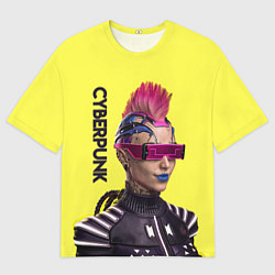 Футболка оверсайз мужская Cyberpunk Панк, цвет: 3D-принт