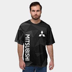 Футболка оверсайз мужская МИТСУБИСИ, MITSUBISHI ГЕОМЕТРИЯ, цвет: 3D-принт — фото 2