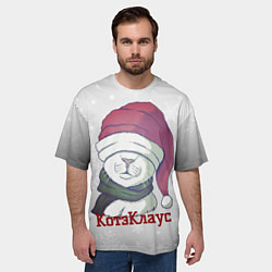 Футболка оверсайз мужская КотэКлаус, цвет: 3D-принт — фото 2