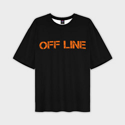 Мужская футболка оверсайз Офлайнoffline