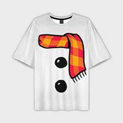 Мужская футболка оверсайз Snowman Outfit