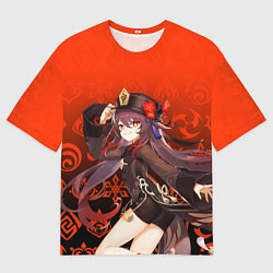 Футболка оверсайз мужская 18 GENSHIN IMPACT HU TAO ГЕНШИН ИМПАКТ ХУ ТАО ГРАД, цвет: 3D-принт