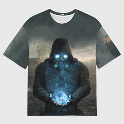 Футболка оверсайз мужская Сталкер2 Одиночка, цвет: 3D-принт