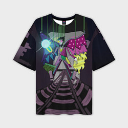 Футболка оверсайз мужская Spamton: BIG SHOT ! Deltarune Спамтон, цвет: 3D-принт