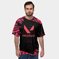 Футболка оверсайз мужская Valorant паттерн, цвет: 3D-принт — фото 2