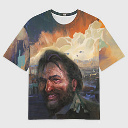Мужская футболка оверсайз Disco Elysium Harrier Du Bois
