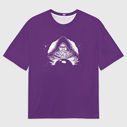 Футболка оверсайз мужская Размышления о шаре, цвет: 3D-принт