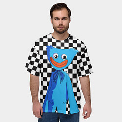 Футболка оверсайз мужская POPPY PLAYTIME ПОППИ ПЛЕЙТАЙМ РИСУНОК ХАГГИ ВАГГИ, цвет: 3D-принт — фото 2