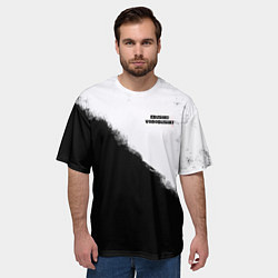 Футболка оверсайз мужская Обушки воробушки, цвет: 3D-принт — фото 2