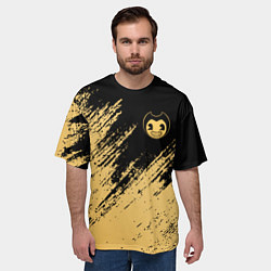 Футболка оверсайз мужская Bendy and the ink machine - Вектор, цвет: 3D-принт — фото 2