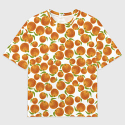 Мужская футболка оверсайз Мандарины Новый Год 2022