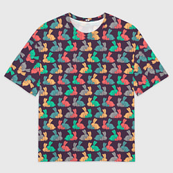 Футболка оверсайз мужская Кролики 18, цвет: 3D-принт