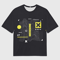 Футболка оверсайз мужская Cyberworld кибермир, цвет: 3D-принт