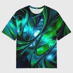 Футболка оверсайз мужская Изумрудное настроение, цвет: 3D-принт