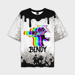 Мужская футболка оверсайз The dancer Bendy and the ink machine