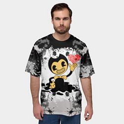 Футболка оверсайз мужская BENDY LOVE БЕНДИ С СЕРДЦЕМ, цвет: 3D-принт — фото 2