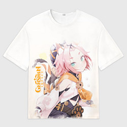 Футболка оверсайз мужская Диона из Genshin Impact, цвет: 3D-принт