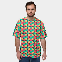 Футболка оверсайз мужская Презервативы, цвет: 3D-принт — фото 2