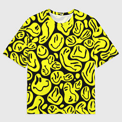 Футболка оверсайз мужская The Смайлики, цвет: 3D-принт