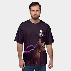 Футболка оверсайз мужская Stray: Wandering Cat, цвет: 3D-принт — фото 2