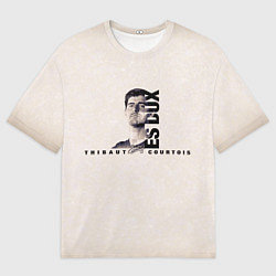 Футболка оверсайз мужская Тибо Куртуа, цвет: 3D-принт