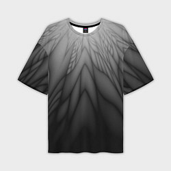 Мужская футболка оверсайз Коллекция Rays Лучи Черный Абстракция 661-11-w1