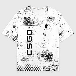 Футболка оверсайз мужская Кс го : cs go, цвет: 3D-принт