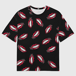 Мужская футболка оверсайз MANESKIN LEAP МАНЕСКИН ГУБЫ