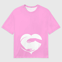 Мужская футболка оверсайз Объятие