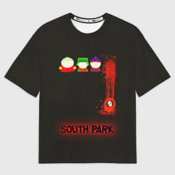 Футболка оверсайз мужская Южный парк главные персонажи South Park, цвет: 3D-принт