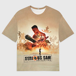 Футболка оверсайз мужская Серьёзные Сэмы, цвет: 3D-принт