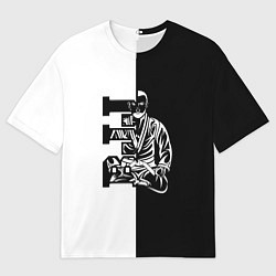 Футболка оверсайз мужская BJJ, цвет: 3D-принт