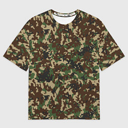 Футболка оверсайз мужская Камуфляж Излом, цвет: 3D-принт