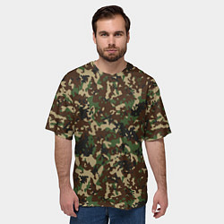 Футболка оверсайз мужская Камуфляж Излом, цвет: 3D-принт — фото 2