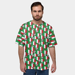 Футболка оверсайз мужская Италия футбол, цвет: 3D-принт — фото 2