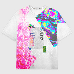 Футболка оверсайз мужская Шаза Психоделика, цвет: 3D-принт