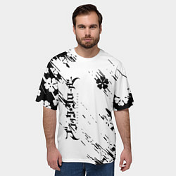 Футболка оверсайз мужская Чёрный клевер black clover,, цвет: 3D-принт — фото 2