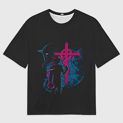 Мужская футболка оверсайз Альфонс и Эдвард